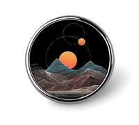 Many Lands Under Sun Cute Button Pins Round Badge Cool Personalised Pattern Brooches for Bag Hat