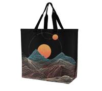 Many Lands Under Sun Large Tote Bag Reusable for Shopping
