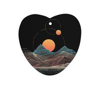 Many Lands Under Sun Printed Car Air Fresheners Long Lasting Hanging Ocean Scented Cards Tablets for Closet Bathroom