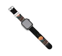 Many Lands Under Sun Sports Silicone Watch Band Quick Release Waterproof Replacement Strap Compatible with IWatch 38mm/40mm