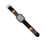 Many Lands Under Sun Sports Silicone Watch Band Quick Release Waterproof Replacement Strap Compatible with IWatch 42mm/44mm