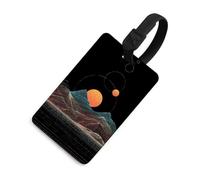Many Lands Under Sun Travel Luggage Tags for Suitcases Leather