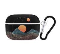 Many Lands Under Sun Wireless Bluetooth Earbud Case Compatible with Airpods Pro Earphone Cover Pouch with Stainless Steel Carabiner
