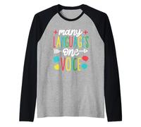 Many Languages, One Voice Raglan Baseball Tee