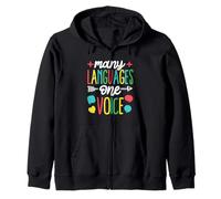 Many Languages, One Voice Zip Hoodie