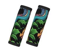 Many Magical Dragon Scales Print Handles Protection Luggage Handle Wrap Grips 2 Packs Suitcase Identifiers Soft Grip