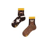 Many Mornings Kids Fluffy Alpaca Alpaca Crazy Socks 80% Cotton, 17% Polyamide, 3% Elastane (31-34) - Brown - 6-8.6