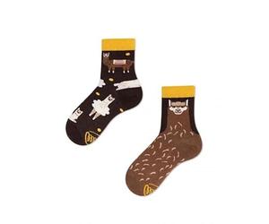 Many Mornings Kids Fluffy Alpaca Alpaca Crazy Socks 80% Cotton, 17% Polyamide, 3% Elastane (31-34) - Brown - 6-8.6