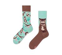 Many Mornings Otter Stories Mismatched Socks, Multi-Color, 43-46