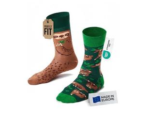 Many Mornings Sloth Life Mismatched Socks, 43-46 (Pack of 2)
