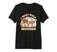 Many Much Moosen Funny English Teacher Grammar Premium T-Shirt
