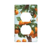Many Oranges On The Tree Duplex Siding Kit, 11.4 X 7 Cm, for Light Socket Switches (1 Piece).