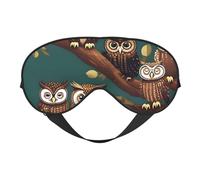 Many Owls on Tree Branches Eye Mask, Sleep Mask for Men Women 100% Blackout, No Pressure On Eyes, Soft & Breathable