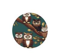 Many Owls On Tree Branches Printing 10 Pcs Car Air Freshener Hanging Sheets Scented Hanging Sheets With Rope For Home