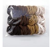 Many People Like daily The High Elasticity Hair Rope 4cm100pcs Black Coffee Brown Seamless Hair Ring Rope hair accessories for girls