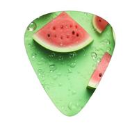 Many pieces of watermelon Guitar picks in thin, medium, and thick sizes, 12-piece set, suitable for electric guitar and various instruments