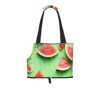 Many pieces of watermelon Printed pet shoulder bag for going out - small dog and cat dual-purpose shoulder bag