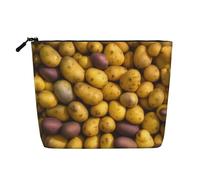 Many Potatoes Print Makeup Bag Travel Toiletry Bag,Travel Makeup Bag,Portable Women Makeup Organizer Case
