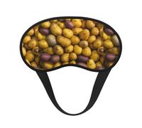 Many Potatoes Print Sleep Mask,Eye Mask,Breathable Sleeping Mask for Travel,Camping,Shift Work
