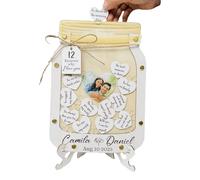 Many Reasons Why I Love You - Handmade Wooden Box with Hearts, Sentimental Notes, Sweet Gift Idea for Couples | Decorative Notes in for Special Occasions, Relationship, Remembrance