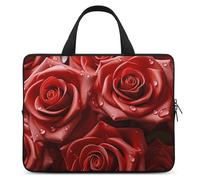 Many Red Roses Laptop Bags Ultra-Thin, Lightweight & Waterproof 12inch Laptop Sleeve, Durable Neoprene Material, Portable Protective Computer Bag with Hand Strap
