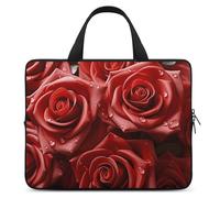 Many Red Roses Laptop Bags Ultra-Thin, Lightweight & Waterproof 13inch Laptop Sleeve, Durable Neoprene Material, Portable Protective Computer Bag with Hand Strap