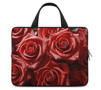 Many Red Roses Laptop Bags Ultra-Thin, Lightweight & Waterproof 15inch Laptop Sleeve, Durable Neoprene Material, Portable Protective Computer Bag with Hand Strap