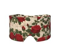 Many red Roses Unisex Side Sleeping Headband, Sleeping Eye Mask and Ear Muffs, (26.8 * 4.3 inches), Indoor and Outdoor Travel Yoga Adjustable Comfort Eye and Ear Muffs,