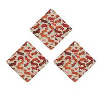Many Romantic Dachshunds Car Air Freshener, 3 Pcs Rhombus Hanging Air Freshener Cards, Long Lasting Fragrance Scented Cards for Car, Home, Office Gray-style