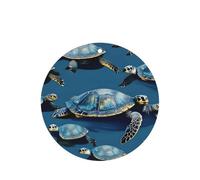 Many Sea Turtle-Blue Printing 10 Pcs Car Air Freshener Hanging Sheets Scented Hanging Sheets With Rope For Home