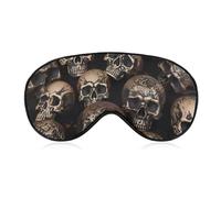Many Skulls Get Together Eye Mask, Side Sleeping Mask Light Blindfold Sleeping Mask Nose Pad and Elastic Band for Children Women and Men