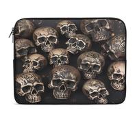 Many Skulls Get Together Laptop Sleeve Case, Shockproof Protective Case, 10-17 Inch Computer Sleeve, Water Resistant Laptop Briefcase for Men Women Compatible with MacBook Air/Notebook/Tablet