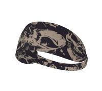 Many Skulls Get Together Patterned sports headband, yoga elastic headband, suitable for running, fitness, cycling and other sports.