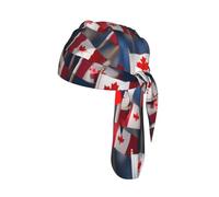many small canadian flags Print Cycling Cap Breathable Headwear