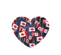 Many Small Canadian Flags Printing 10 Pcs Car Air Freshener Hanging Sheets Scented Hanging Sheets With Rope For Home