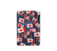 Many Small Canadian Flags Printing 10 Pcs Car Air Freshener Hanging Sheets Scented Hanging Sheets With Rope For Home
