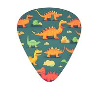 Many Small Dinosaur Print Organizer Storage Box Different Thickness Guitar Picks For Acoustic Guitar