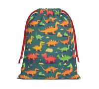 Many Small Dinosaur Print Reusable Drawstring Gift Bags For Candy Bag Birthday, Wedding Or Daily