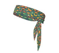 Many Small Dinosaur Print Sports Headband Sweat Wicking Sweatband for Men Women Running Cycling Yoga Fitness Workout