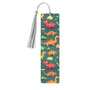 Many Small Dinosaur Print Wooden Bookmarks Beautiful Notebook Accessories for Men Women Book Lovers