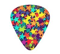 Many Stars 12 Pack Guitar Plectrums With Storage Case, 0.46/0.71/0.96mm, Including Thin, Medium Thick Guitar Plectrums For Electric Guitars Bass Ukulele
