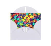 Many Stars Holiday Cards | Double Sided Glitter Cardstock | Christmas, Birthday, Valentine's Day, Wedding & Party Invitations | Envelopes Included