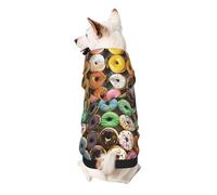 Many styles of donuts Printed Dog Hoodie Soft Dog Sweatshirt Cute Cat Dog Clothes for Small Dogs Kitten Puppy, 2XL