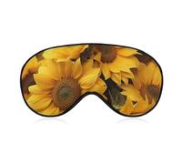 Many Sunflowers Eye Mask for Women & Men, Breathable & Adjustable Eye Cover, Ultra Soft Sleep Mask, Lightweight Travel Blindfold for Airplane, Nap, Night Sleeping