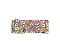 Many Sushi Food Printed bow headband, a fashionable turban headband with elasticity, suitable for newborns and infants