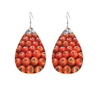 Many Tomatoes Drop-Shaped Acrylic Earrings – Stylish Lightweight Hypoallergenic Dangle Earrings For Women, Gift For Birthday, Christmas & Special Occasions