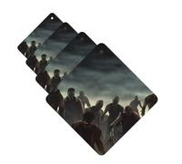 Many Zombie Car Air Freshener Cards for Women Men 4 Pack Cute Car Accessories Long Lasting Scent Car Diffuser Hanging Auto Aromatherapy Tablets Car Fresheners Gifts