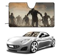 Many Zombie Car Windshield Sun Shade Keep Car Interior Cool 51"x28" Folding Front Window Sun Shade, Heat Shield for SUV, Truck, Blocks UV