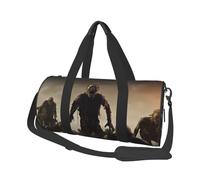 Many Zombie Duffle Bag for Women Men Personal Item Travel Bag Canvas Weekender Overnight Bag Lightweight Sports Tote Gym Bag Carry On Luggage Bag, Black, One Size