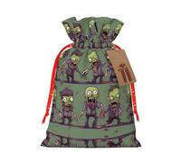 Many Zombie Print Reusable Gift Bags,Drawstring Gift Bags For Jewelry And Gifts,For Festive Occasions
